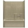 Buy ⌛ Aquarius Industries Millennia Collection 60 x 33 in. Left-Hand Tub and Shower Tile in White 🎁 -Cheap Chicago Faucets Store Query 101