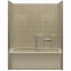 Buy ⌛ Aquarius Industries Millennia Collection 60 x 33 in. Left-Hand Tub and Shower Tile in White 🎁