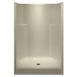 Outlet ⌛ Aquarius Industries 34-5/8 x 48 x 74 in. Alcove Shower Unit in White 🥰