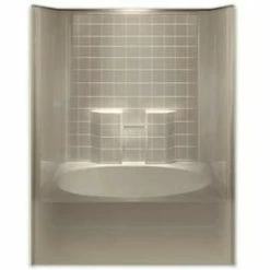 Budget 👏 Aquarius Industries Luxury 60 x 43-1/4 in. Tub and Shower with Right Hand Drain in White 🔔
