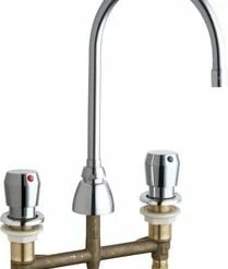 Best reviews of 🔔 Chicago Faucets 786 Series Two Handle Metering Bathroom Sink Faucet in Polished Chrome Metering Handle 🥰