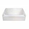 Best deal 🤩 Aquarius Industries Luxury Acrylic Series 72-1/4 x 41-3/4 in. Soaker Alcove Bathtub Right Drain in White ✔️ -Cheap Chicago Faucets Store Query 149