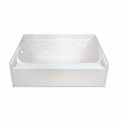 Best deal 🤩 Aquarius Industries Luxury Acrylic Series 72-1/4 x 41-3/4 in. Soaker Alcove Bathtub Right Drain in White ✔️