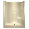 Cheap 🤩 Aquarius Industries Luxury 60 x 36 in. Shower with Left Hand Seat in Biscuit ⭐