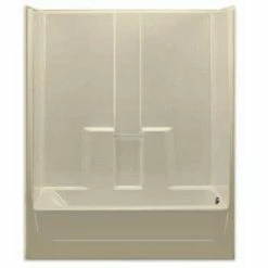 Best deal 🌟 Aquarius Industries Luxury 60 in. Left-Hand Fiberglass Reinforced Plastic Tub and Shower in White 🎁