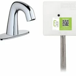 Discount 😀 Chicago Faucets EQ® Vessel Filler Sensor Bathroom Sink Faucet in Polished Chrome (Handles Sold Separately) 🥰