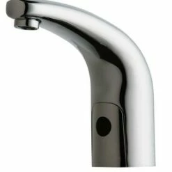 Hot Sale 😀 Chicago Faucets HyTronic® No Handle Sensor Bathroom Sink Faucet in Polished Chrome 🎁