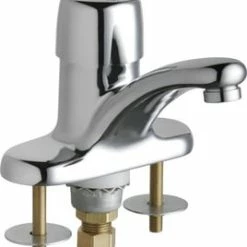 Cheap ✨ Chicago Faucets MVP™ Single Handle Metering Bathroom Sink Faucet in Polished Chrome ✨