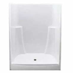 Coupon ❤️ Aquarius Industries 60 x 34-1/4 x 74 in. Alcove Shower Unit in White ⭐