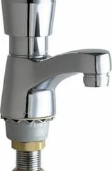 Brand new 🔔 Chicago Faucets MVP™ 0.25 gpm Single Hole Single Handle Deck Mount Metering Bathroom Sink Faucet in Polished Chrome 👍