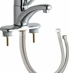 Best Pirce 🔔 Chicago Faucets Single Handle Centerset Bathroom Sink Faucet in Polished Chrome 🥰