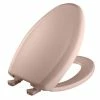 Brand new 💯 Bemis Elongated Closed Front Toilet Seat with Cover in Venetian Pink ⌛ -Cheap Chicago Faucets Store Query 160