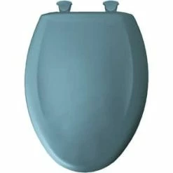 Wholesale ❤️ Bemis Elongated Closed Front Toilet Seat with Cover in Regency Blue ⭐ -Cheap Chicago Faucets Store Query 165