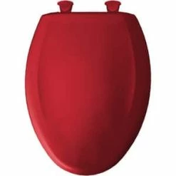 Promo 🧨 Bemis Whisper-Close® Elongated Closed Front Toilet Seat with Cover in Red 👏 -Cheap Chicago Faucets Store Query 174