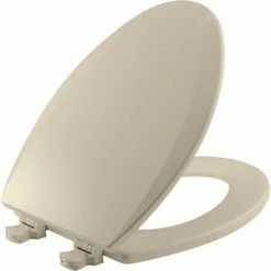 Deals ⭐ Bemis Elongated Closed Front Toilet Seat with Cover in Almond 🧨