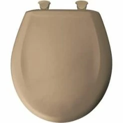Coupon ✨ Bemis Round Closed Front Toilet Seat with Cover in Sand ⌛ -Cheap Chicago Faucets Store Query 258