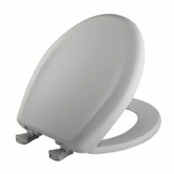 Top 10 👍 Bemis Round Closed Front Toilet Seat with Cover in Silver 👏