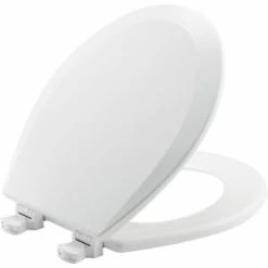 Best Pirce 😉 Bemis Round Closed Front Toilet Seat with Cover in White 💯