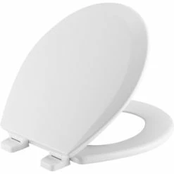 Discount ❤️ Bemis Sta-Tite® Round Closed Front Toilet Seat with Cover in White 🧨