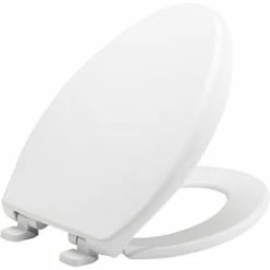 Best deal 💯 Bemis Elongated Closed Front Toilet Seat with Cover in White 🥰