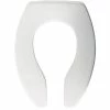 New 😉 Bemis Elongated Open Front Toilet Seat in White 👍 -Cheap Chicago Faucets Store Query 90